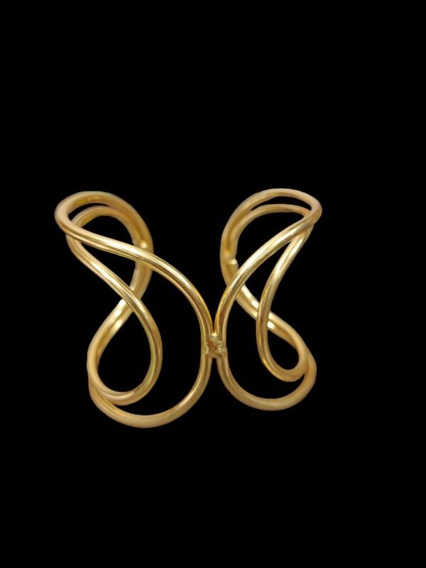 Twist Designer Gold Bangle