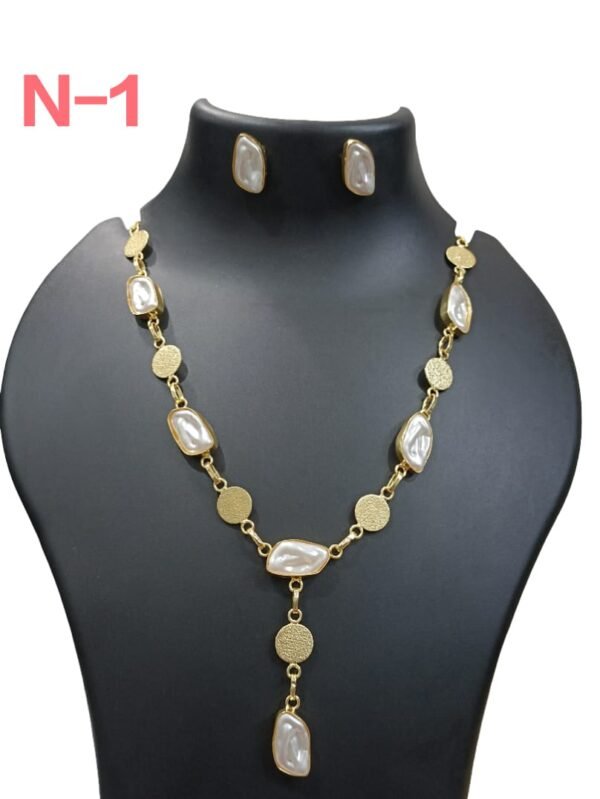 Golden Glow MOP Necklace set