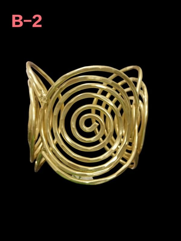 Spiral Design Gold Bangles