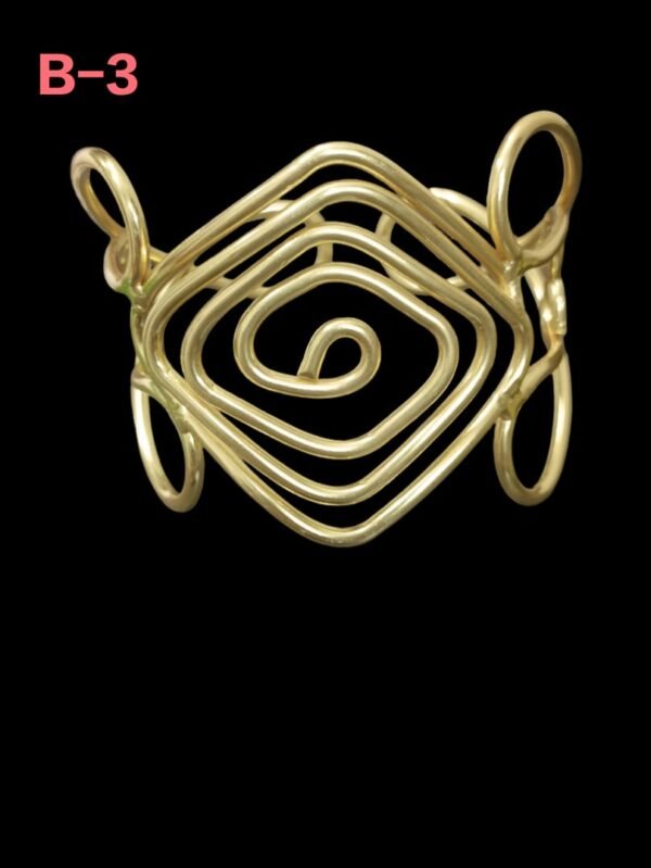 Rhombus Gold Bangle