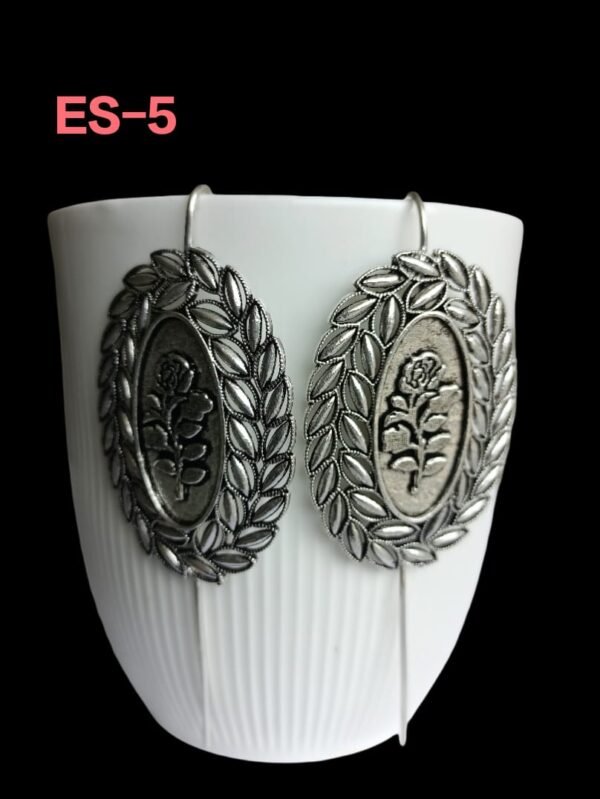 Silver Leaf Ear Cuffs