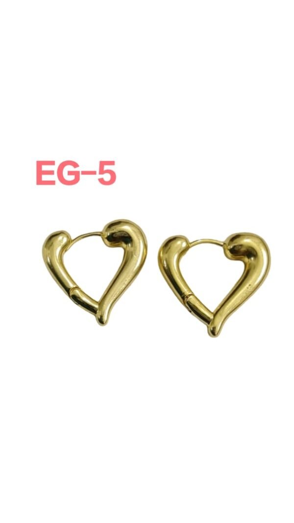 Golden Heart Design Hoop
