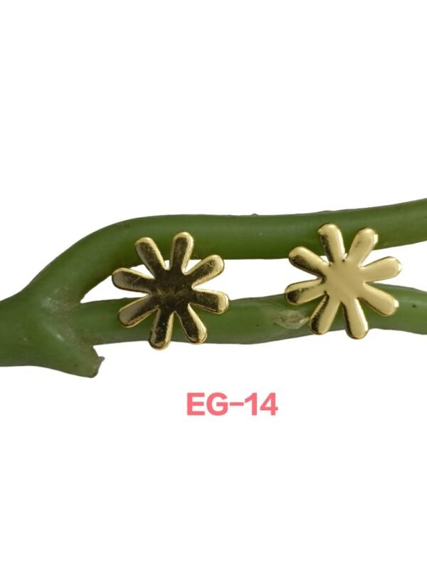 Gold Flower Bloom Studs