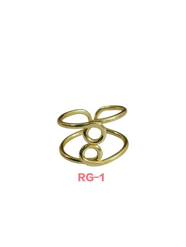Golden Twirl Designer Ring