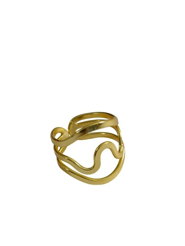 Abstract Wave Adjustable Ring
