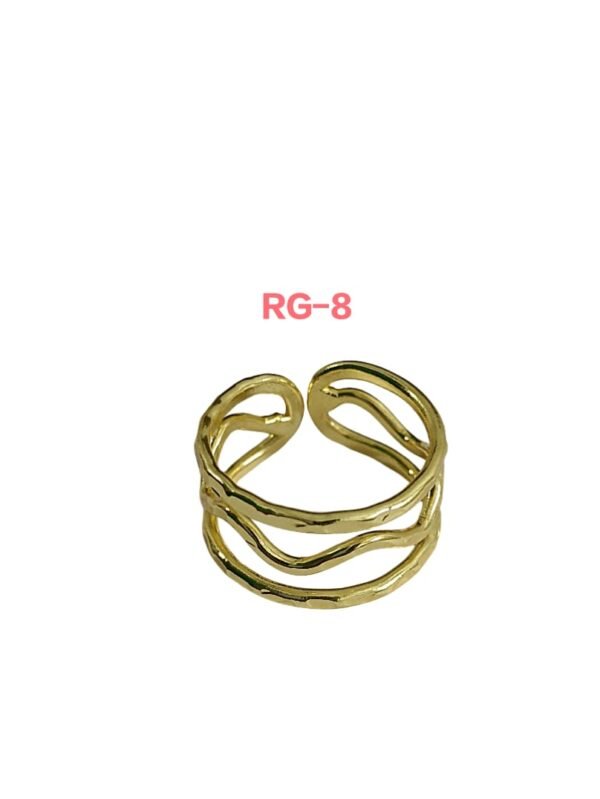 Ripple Harmony Brass Ring.