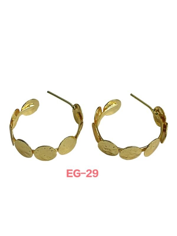Stylish Brass Hoops Earring
