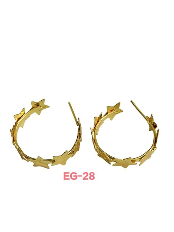 Star Hoop Earrings