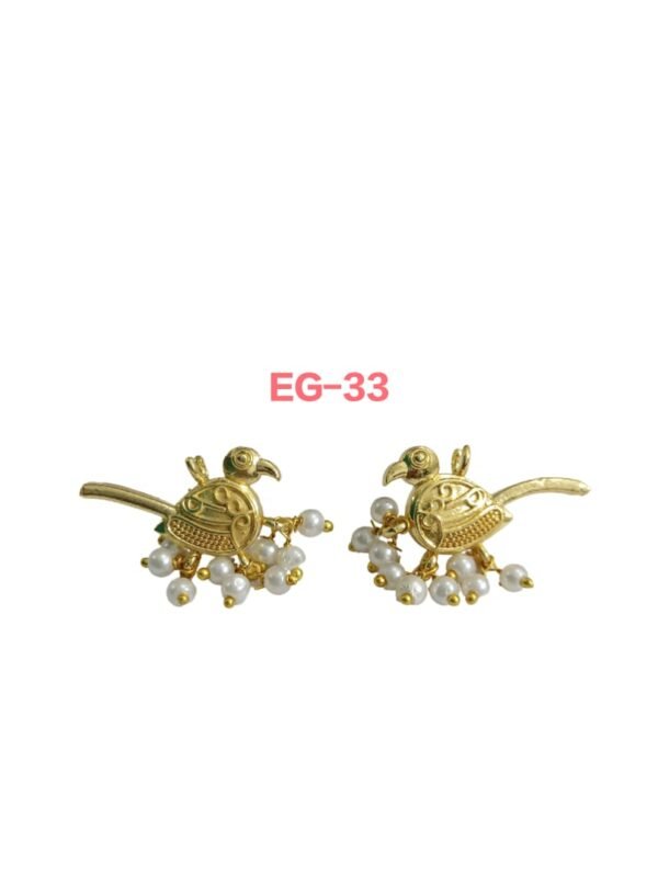 Pearl Bird Earring