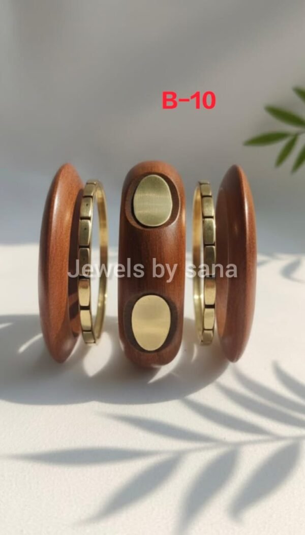 Handmade Brass & Wood Bangles